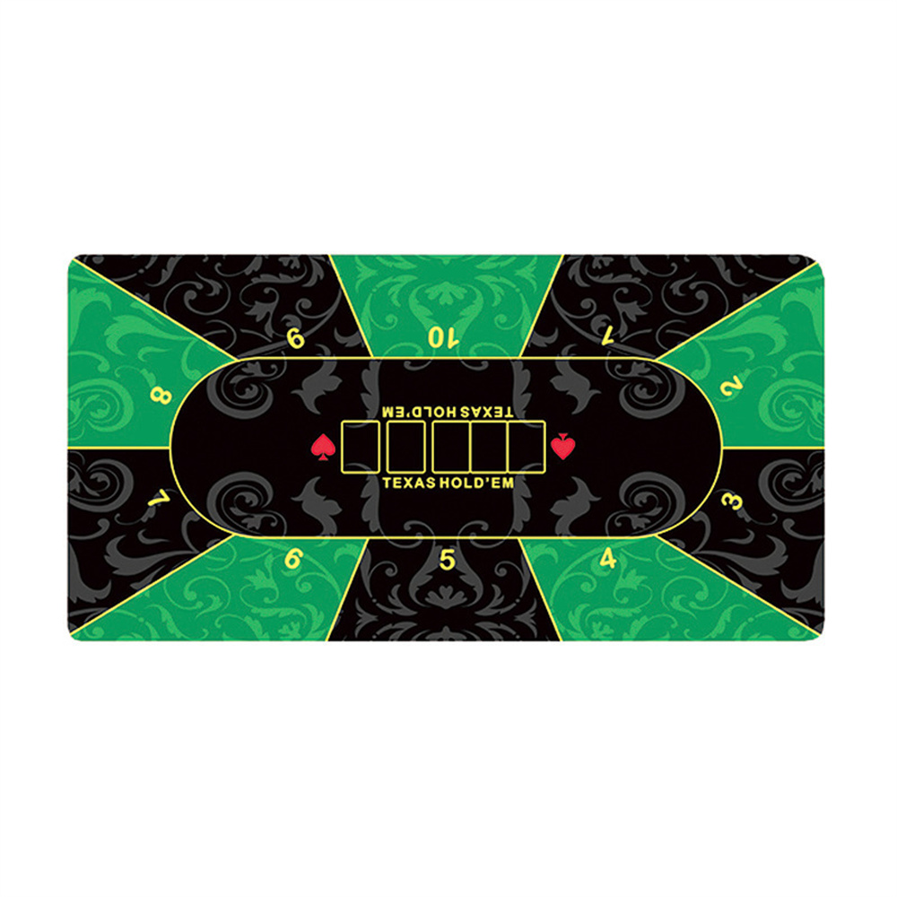 Gaming Desk Mat - 미끄럼 방지 두꺼운 카지노 텍사스 홀덤