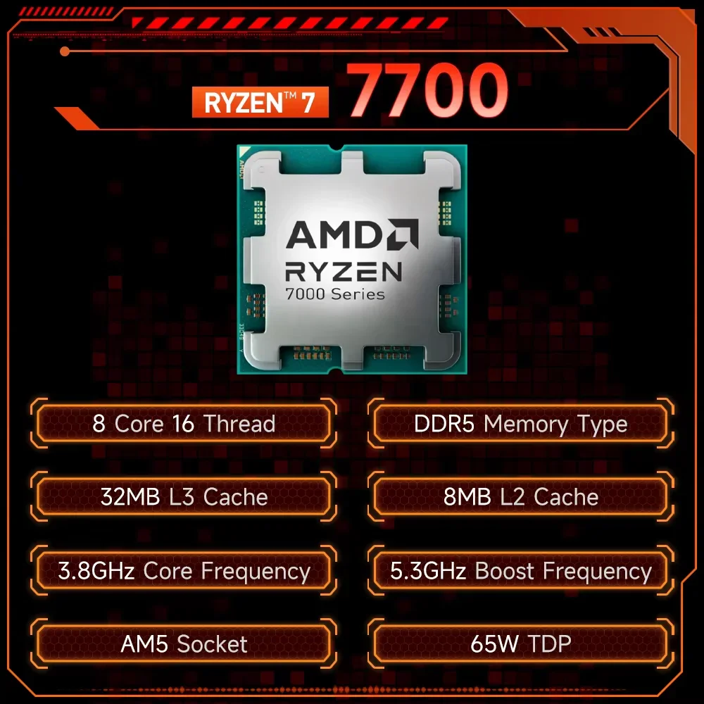 AMD R7 7700 라이젠 7 7700 저가형 AM5 - Pc Gaming Ryzen 7 리뷰 및 가격
