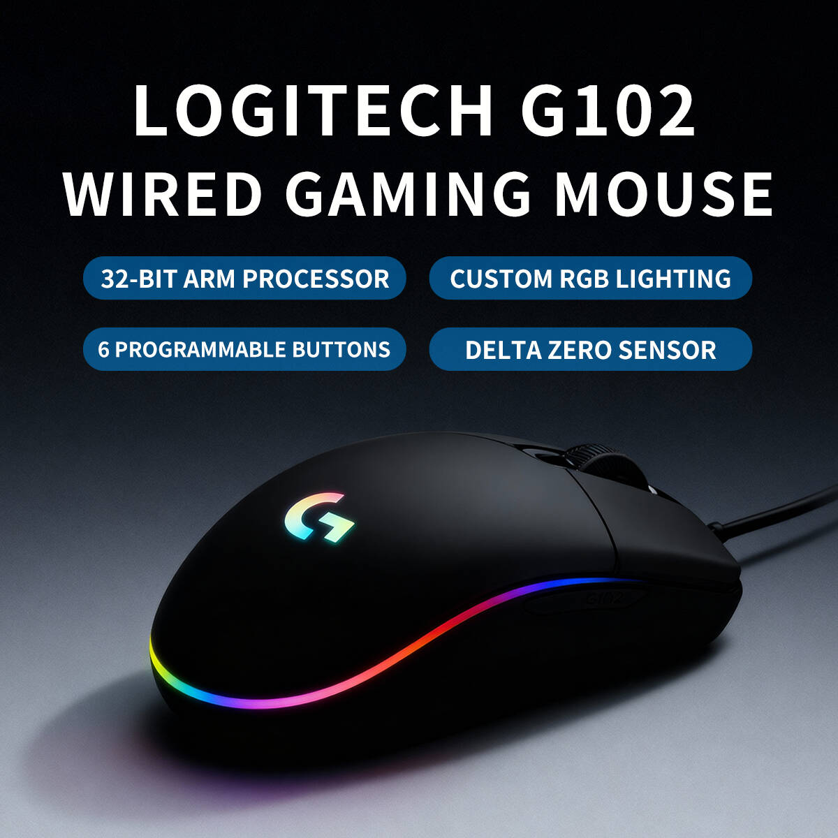 로지텍 G203 유선 RGB 게이밍 마우스, 8000  - Pc Gaming Logitech 리뷰 및 가격