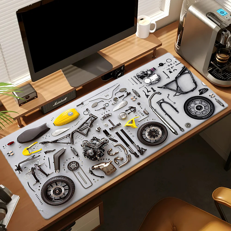 분해도면 고무 마우스 패드 마우스 패드 XXL 게임 액 - Gaming Desk Mat 리뷰 및 가격