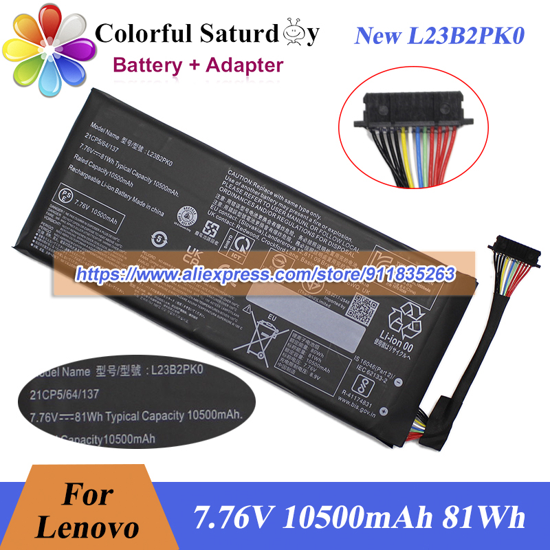 새로운 L23B2PK0 배터리 7.76V 10500mA - Pc Gaming Lenovo Legion 리뷰 및 가격