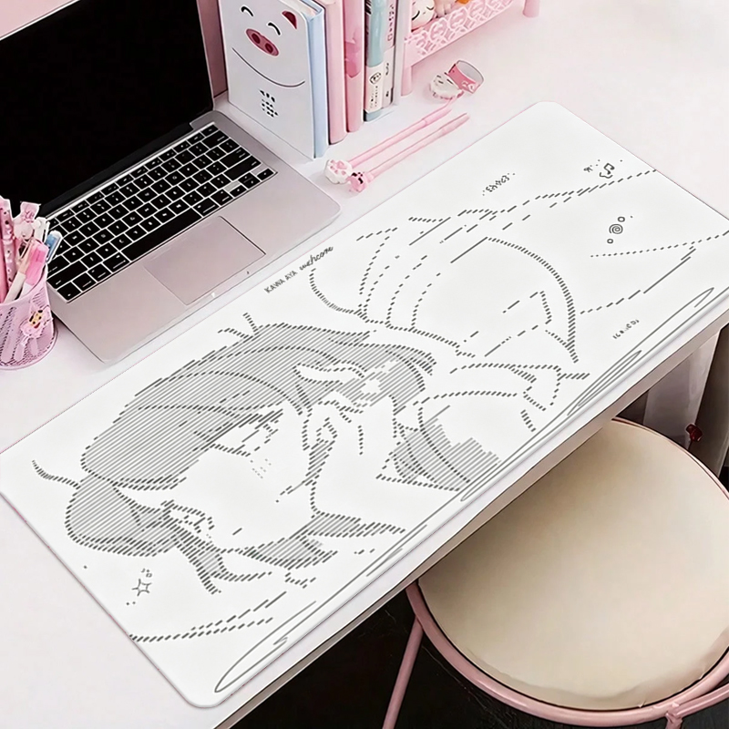 1Pcs 가죽 마우스 패드 애니메이션 엔젤 소녀 Y2k - Gaming Desk Mat 리뷰 및 가격